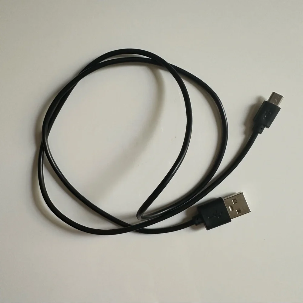 Black USB A Charging Cable NWOT